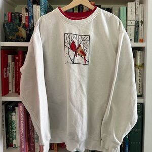 Vintage M&C Sportswear Sweatshirt Cardinal Embroidered Applique size L